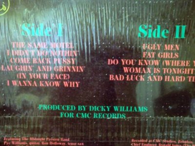 画像2: DICKY WILLIAMS/INYOUR FACE/ICHIBANレーベル'89年