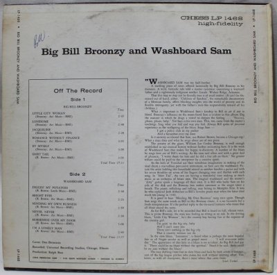 画像1: BIG BILL BROONZY AND WASHBOARD SAM