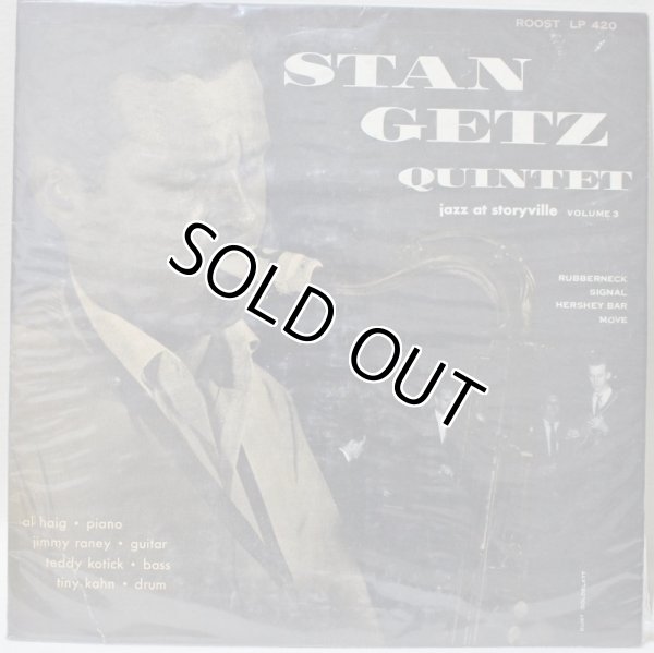 画像1: STAN GETZ QUINTET / JAZZ AT STORYVILLE VOLUME 3 / 10" (1)