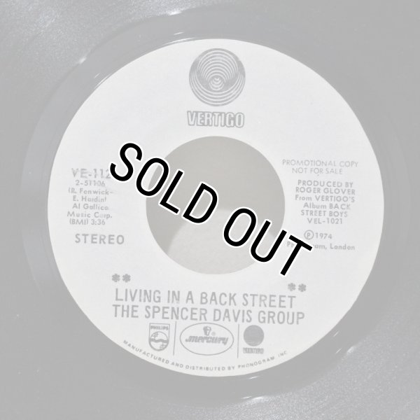 画像1: The Spencer Davis Group / Living In A Back Street / 端部盤割れ / 7"Single (1)