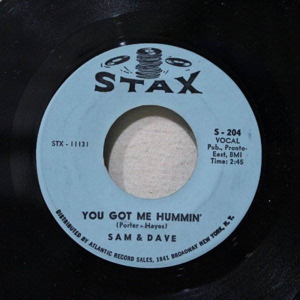 画像1: Sam & Dave / You Got Me Hummin' / Sleep Good Tonight / 7"Single (1)