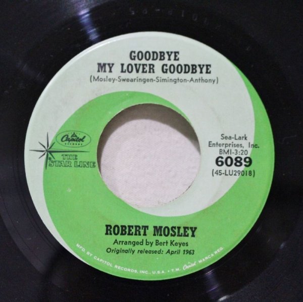 画像1: Robert Mosley / Goodbye My Lover Goodbye / 7"Single (1)
