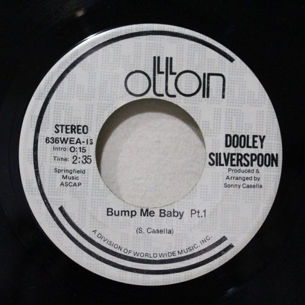 画像1: Dooley Silverspoon / Bump Me Baby / 7"Single (1)