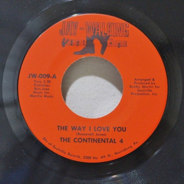 画像1: The Continental 4 / The Way I Love You / I Don't Have You / 7"Single (1)