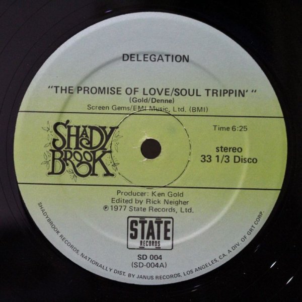 画像1: Delegation / The Promise Of Love / Soul Trippin' / Oh Honey / 12" (1)