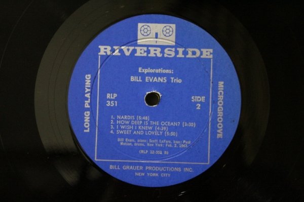 画像4: Bill Evans Trio / Explorations / Mono (4)
