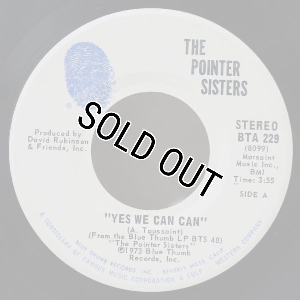画像1: The Pointer Sisters / Yes We Can Can / 7"Single  (1)