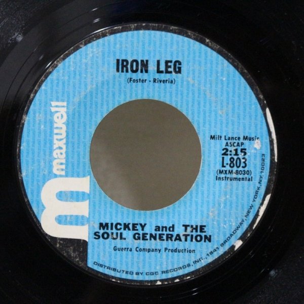 画像1: Mickey And The Soul Generation / Iron Leg / 7"Single (1)