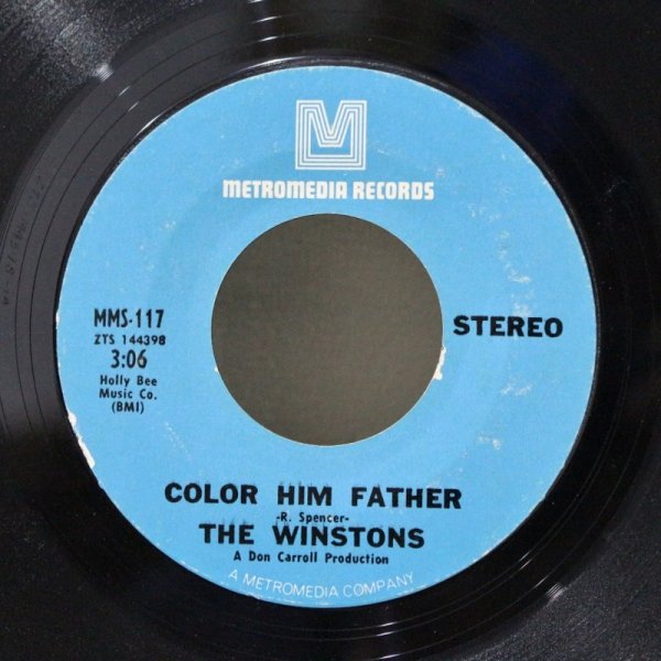 画像1: The Winstons / Color Him Father / Amen, Brother / 7"Single (1)