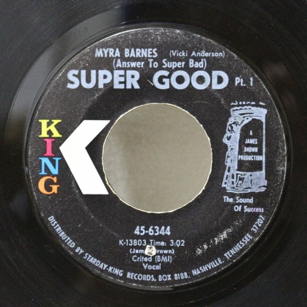 画像1: Myra Barnes / Super Good / 7"Single (1)
