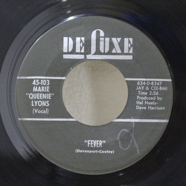 画像1: Marie "Queenie" Lyons / Fever / Your Key Don't Fit It Anymore / 7"Single (1)