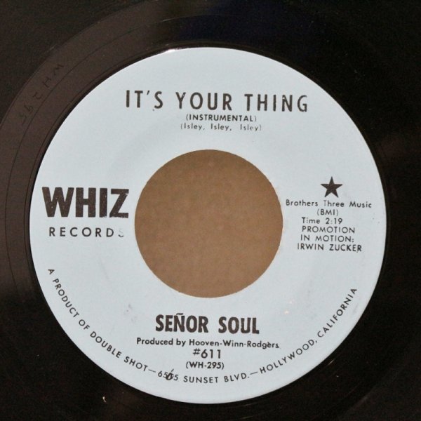 画像1: Senor Soul / It's Your Thing / 7"Single (1)