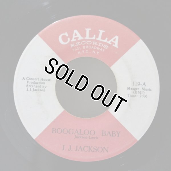 画像1: J. J. Jackson / Boogaloo Baby / But It's Alright / 7"Single (1)