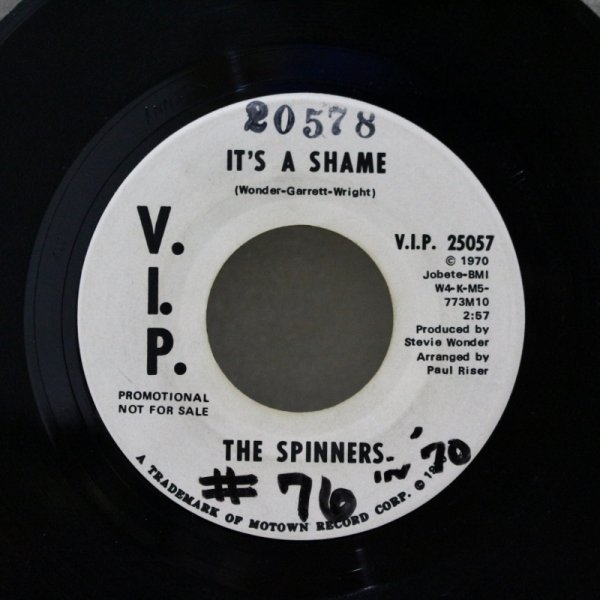 画像1: The Spinners / It's A Shame / 7"Single (1)