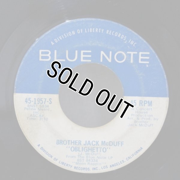 画像1: Brother Jack McDuff / Oblighetto / The Vibrator / 7"Single (1)