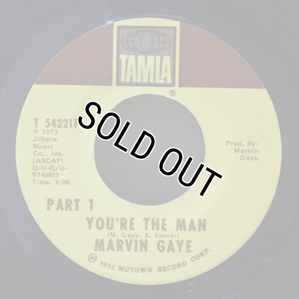 画像1: Marvin Gaye / You're The Man (Parts 1 & 2) / 7"Single (1)