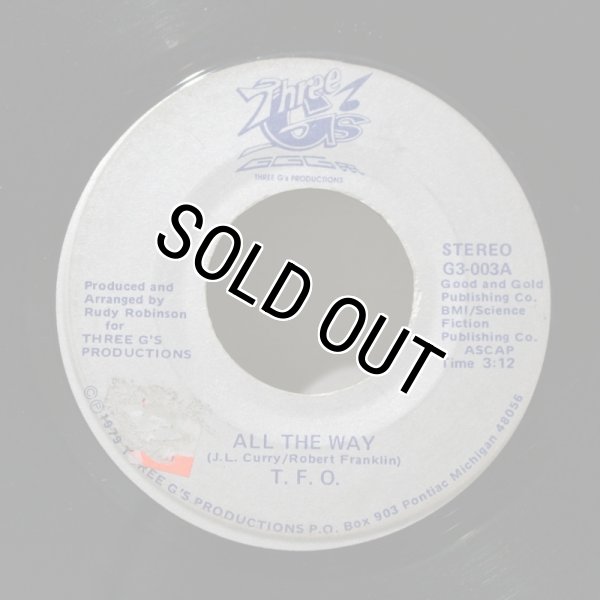 画像1: T.F.O. / All The Way / 7"Single (1)