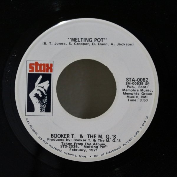 画像1: Booker T. & The M. G.'s / Melting Pot / 7"Single (1)