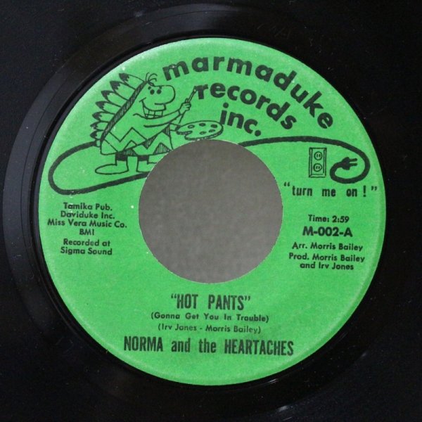 画像1: Norma And The Heartaches / Hot Pants / 7"Single (1)
