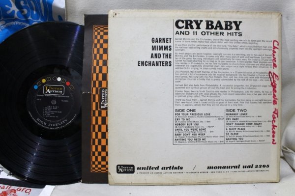 画像2: Garnet Mimms And The Enchanters / Cry Baby / スレ多くズルズル (2)