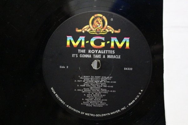 画像3: The Royalettes / It's Gonna Take A Miracle / 盤面スレ多くズルズル (3)