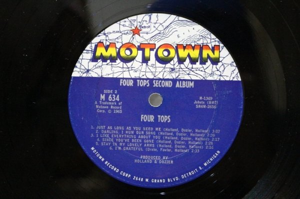 画像3: Four Tops / Second Album / 盤面スレ多 (3)