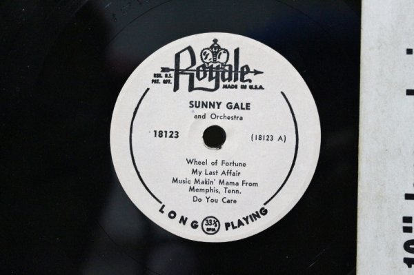 画像3: Sunny Gale / Sunny Gale And Jazz Orchestra / 10" (3)