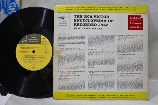 画像2: Various / The RCA Victor Encyclopedia Of Recorded Jazz Album 5 / Gil To Hig / 10" (2)
