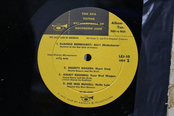 画像3: Various / The RCA Victor Encyclopedia Of Recorded Jazz Album 10 / Ori To Rus / 10" (3)