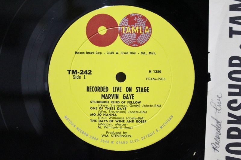 Stage marvin live gaye recorded on Marvin Gaye