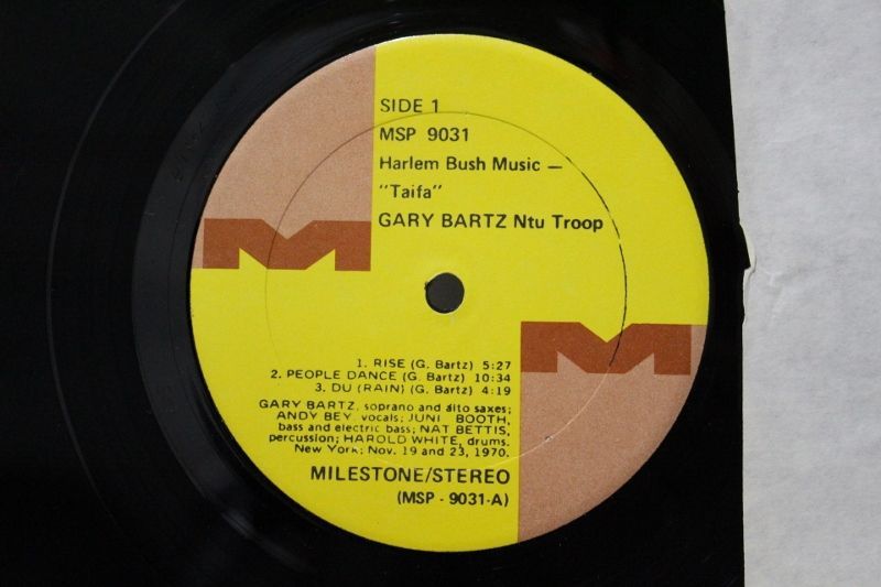 GARY BARTZ NTU TROOP / HARLEM BUSH MUSIC TAIFA - BLUESOUL RECORDS