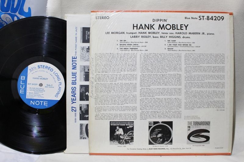 HANK MOBLEY / DIPPIN' - BLUESOUL RECORDS
