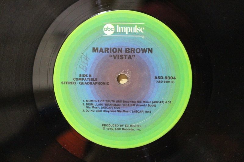 大名盤☆ Marion Brown – Vista USオリジナル オマケ有 - 洋楽