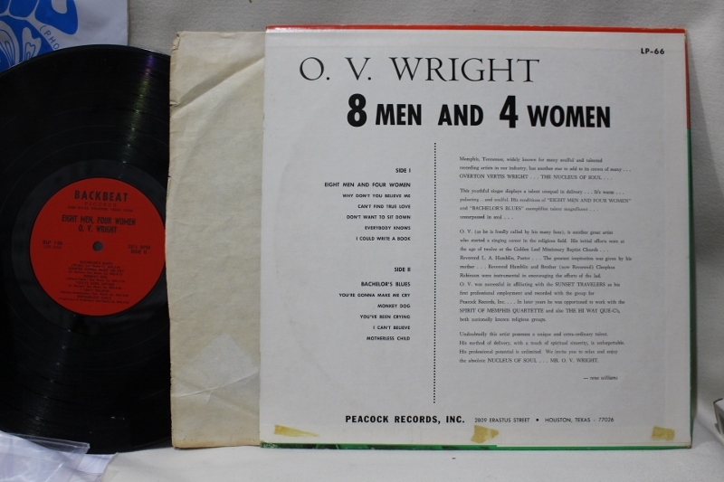 O. V. Wright / 8 Men And 4 Women - BLUESOUL RECORDS
