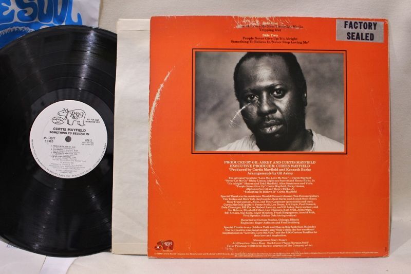 Curtis Mayfield / Something To Believe In / Promo White Label