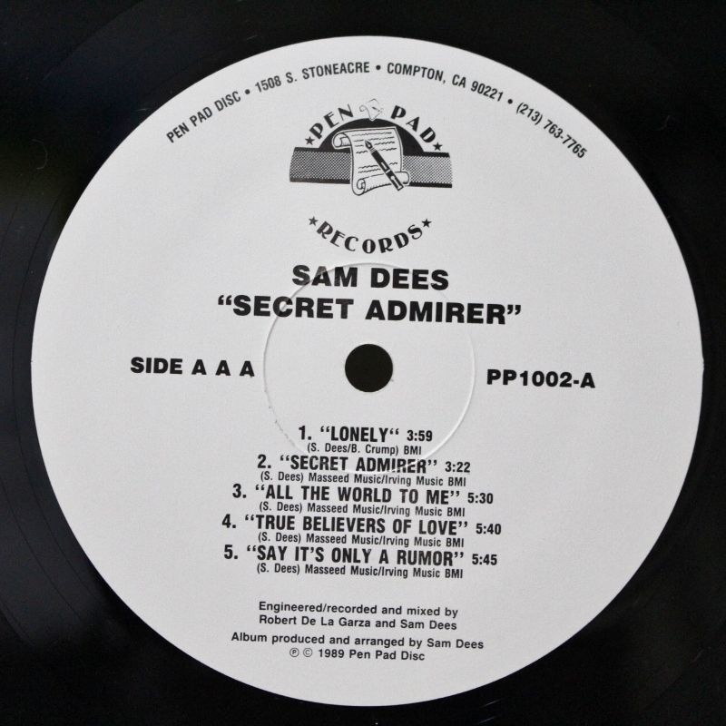 Sam Dees / Secret Admirer - BLUESOUL RECORDS