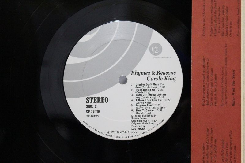 Carole King / Rhymes & Reasons - BLUESOUL RECORDS